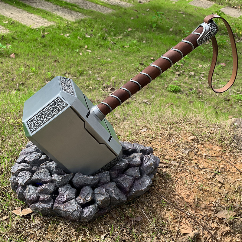 雷神之锤金属复仇者联盟托尔锤子武器暴风战斧玩具cosplay配件