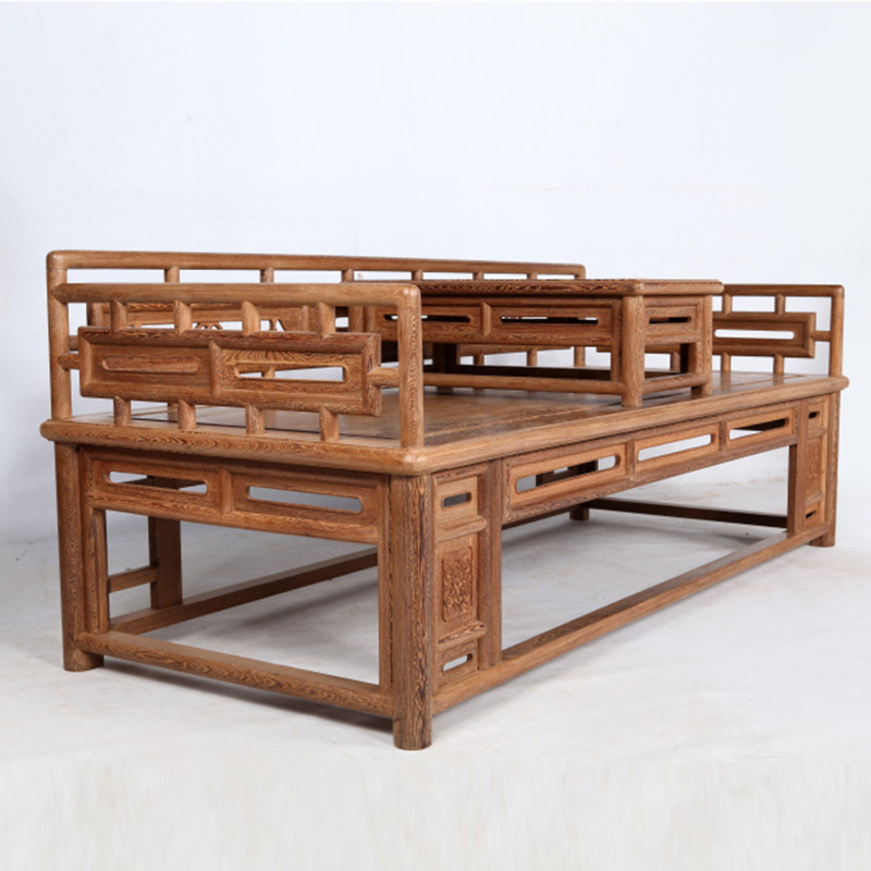 红木家具鸡翅木罗汉床榻实木中式仿古床榻美人榻沙发床卧榻罗汉塌