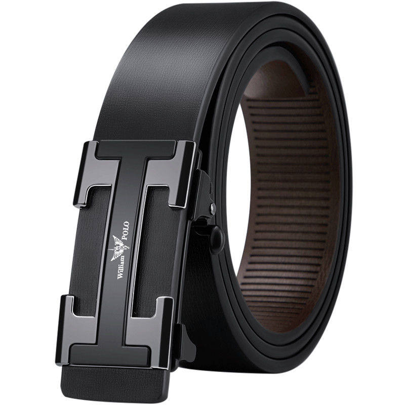 英皇保罗男士皮带真皮无牙内穿自动牛皮高档名牌腰带