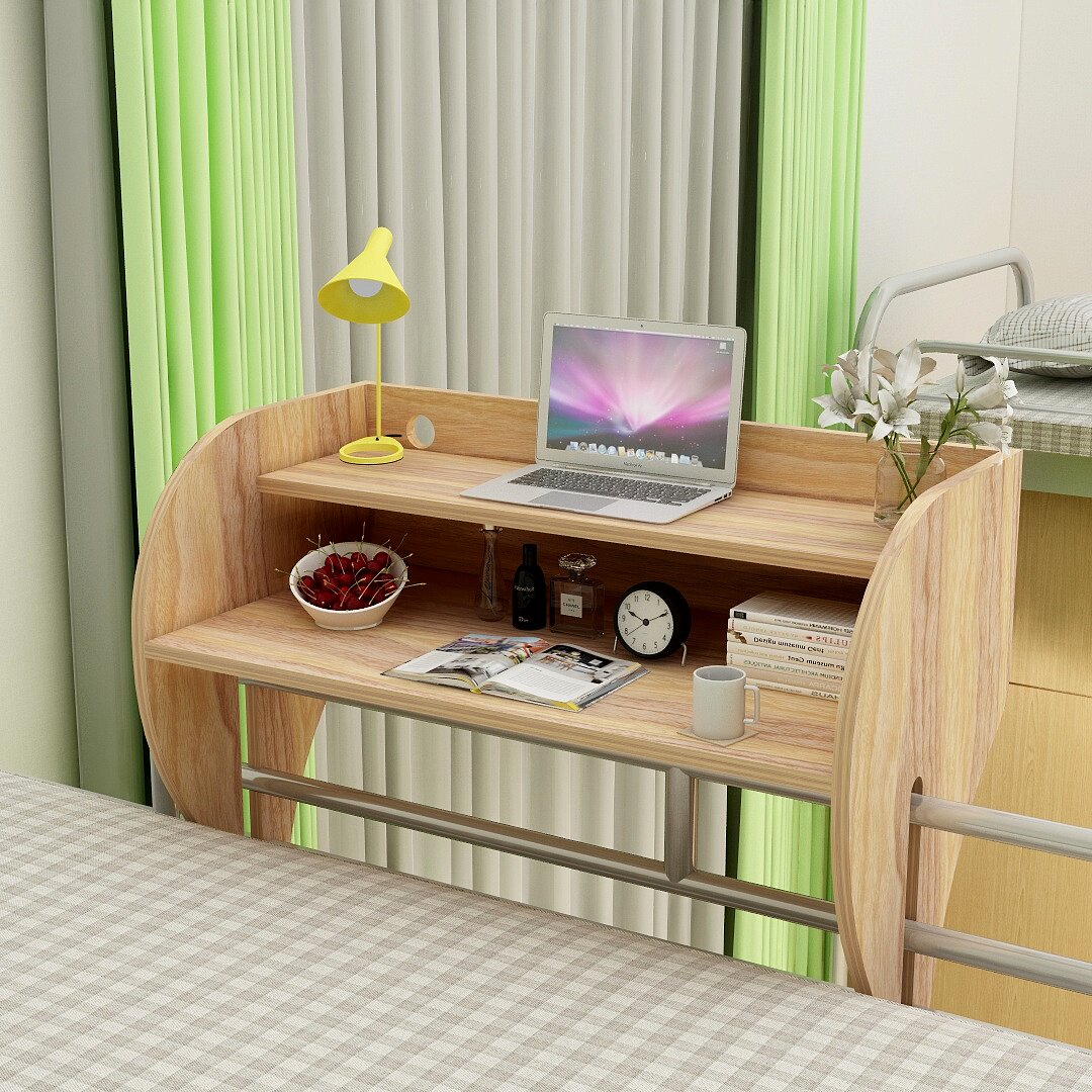 上铺悬空大学生床上上用笔记本电脑桌宿舍卡边书桌电脑桌