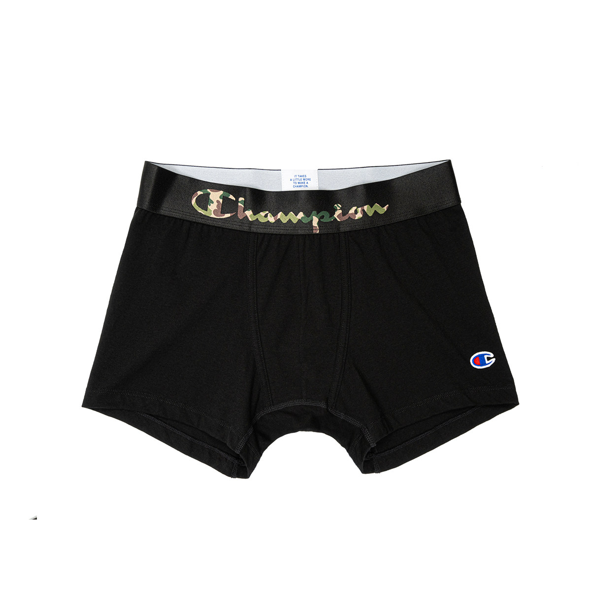 内裤champion冠军男式平角迷彩图案舒适草写logo男平角内裤