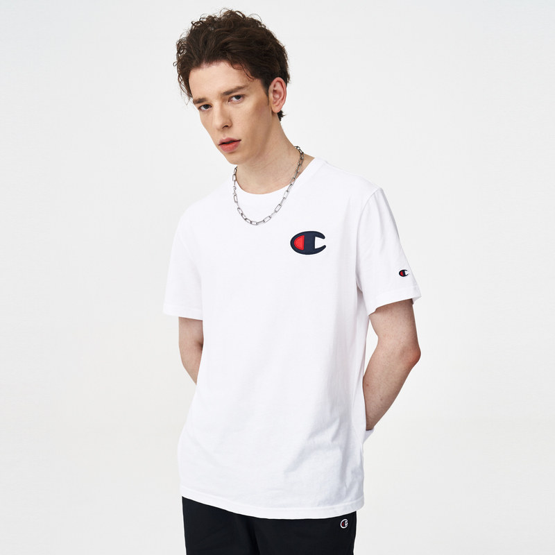 李佳推荐champion冠军2021夏季新款情侣款潮短袖t恤