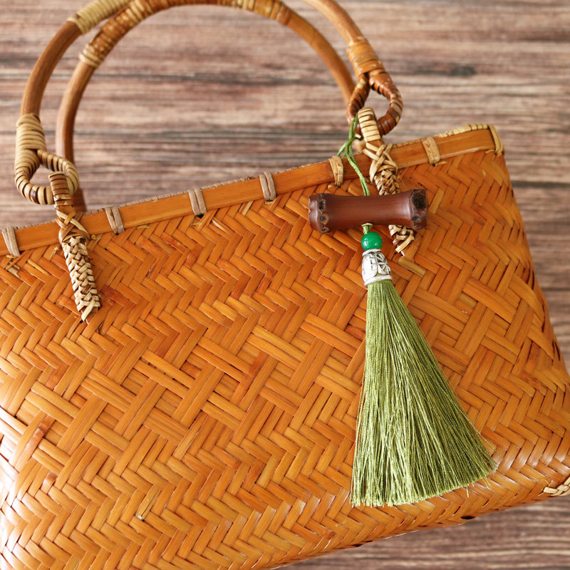 复古品竹茶具茶道包茶道精品竹编拎包竹子手提通用款女包