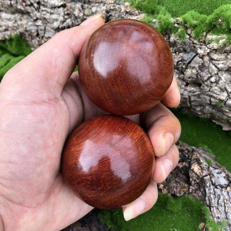 盘球老人木盘转珠手保健手部健身手球父母手掌心健身球