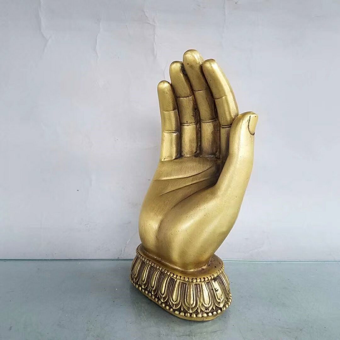 佛手纯铜五指山如来神掌观音只手遮天镇风水摆件摆件