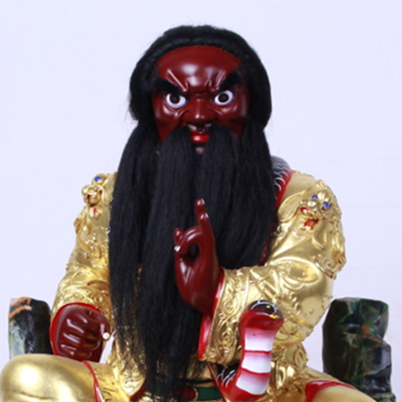 法祖家用手工香樟樟木雕刻神像闾山真君清水木雕