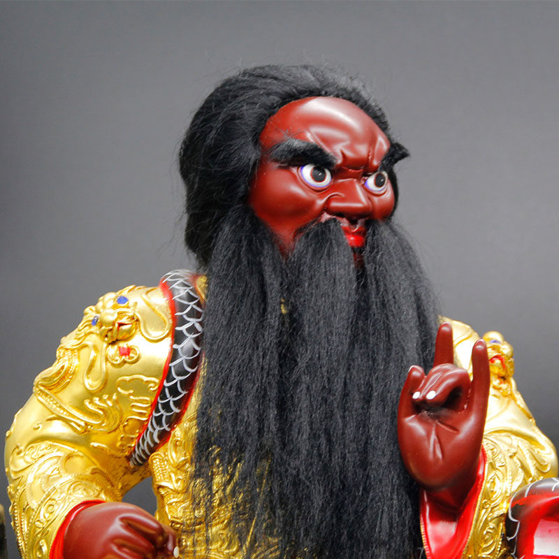 现货香樟木雕家用法主公神像供奉天圣君道道教木雕