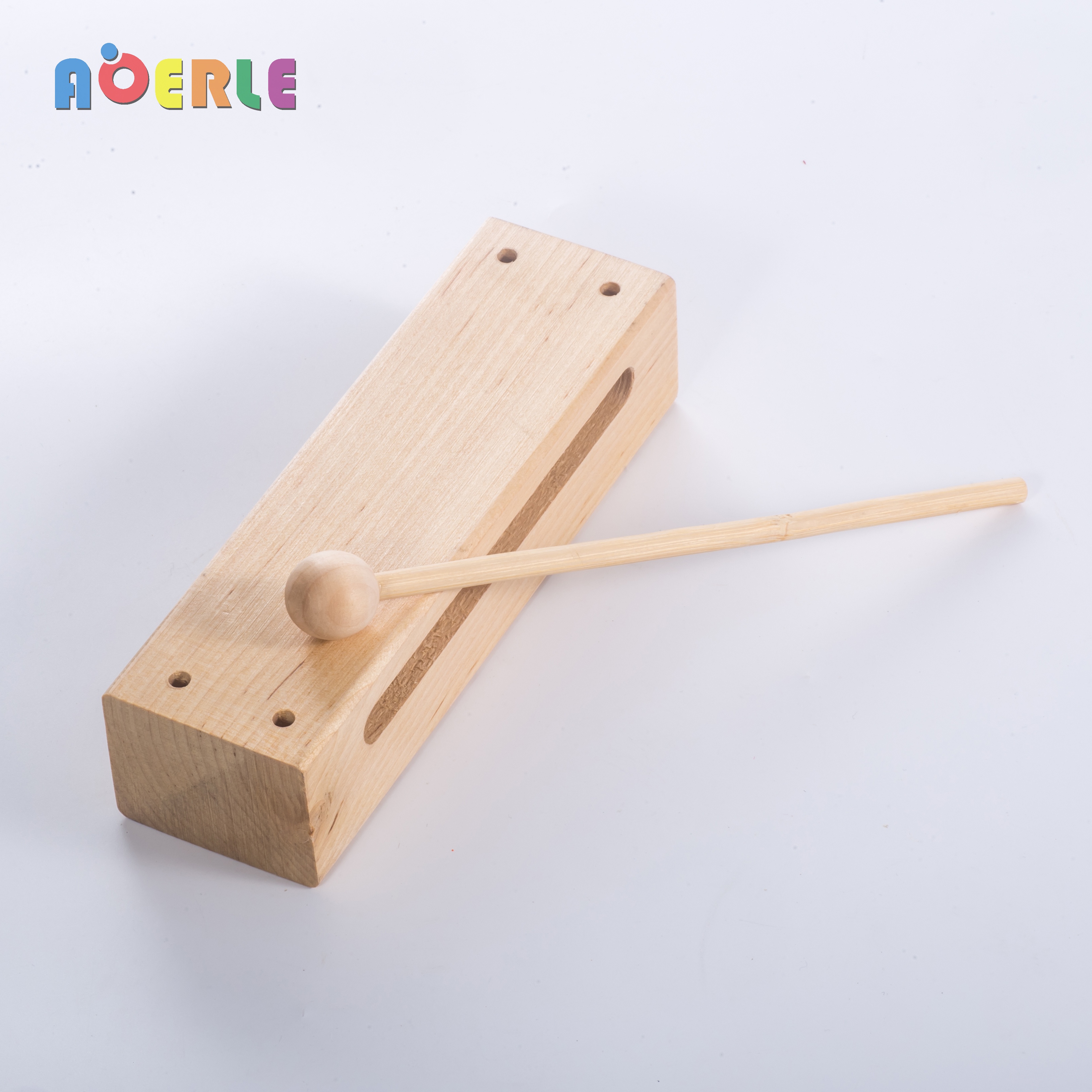 小学生打击乐器木鱼儿童奥尔夫音乐教具实木方梆子梆子打击乐器