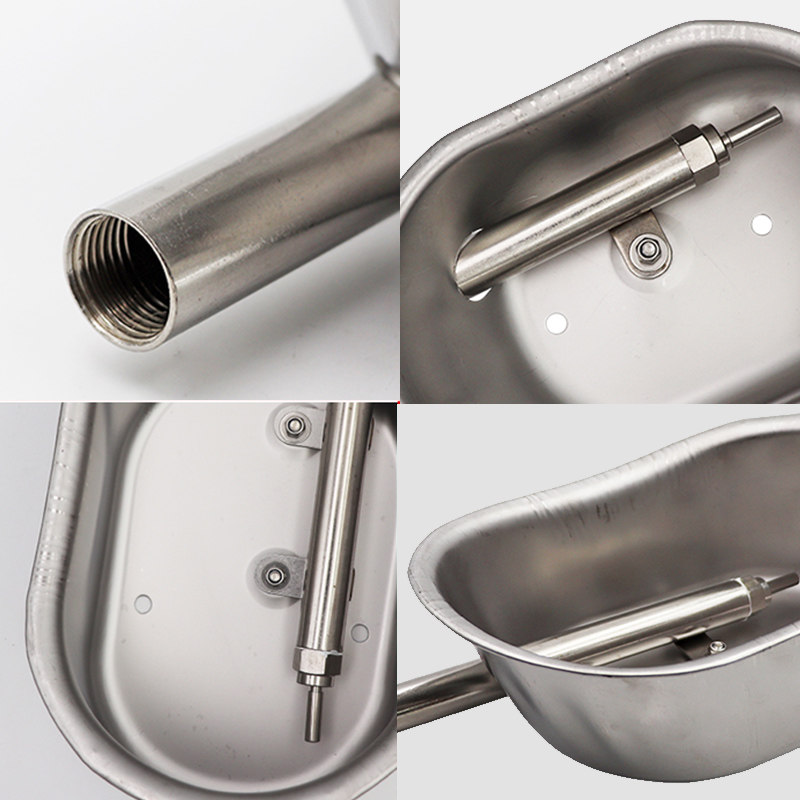 猪用饮水碗不锈钢加厚小猪碗式自动饮水器大猪喝水碗畜牧养殖设备