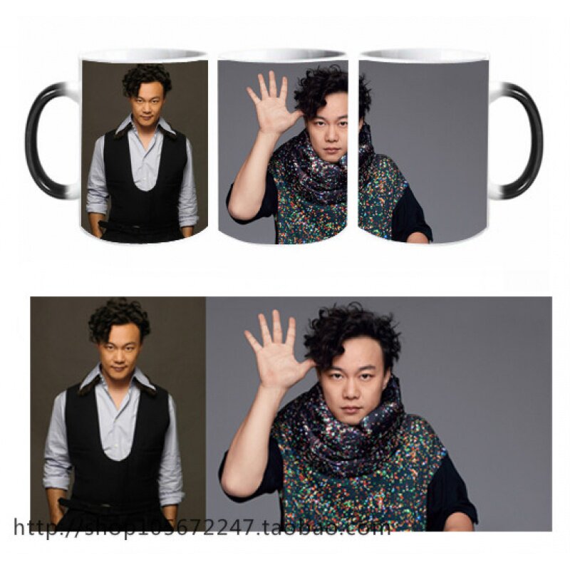 包邮陈奕迅杯子life演唱会马克变色明星水杯陶瓷马克杯
