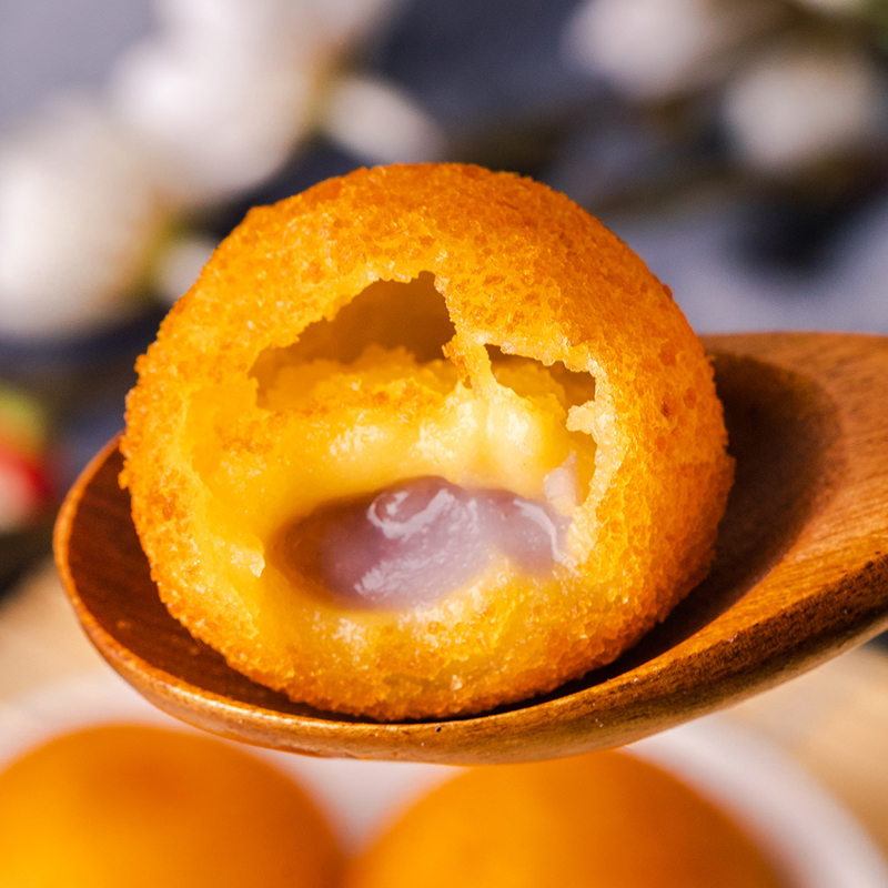 千味央厨香芋地瓜丸20个装冷冻油炸小吃点心糕点方便早餐400g