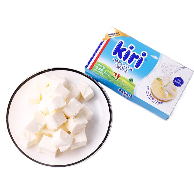 奶酪凯瑞奶油芝士200g法国kiri凯芮乳酪蛋糕芝士新