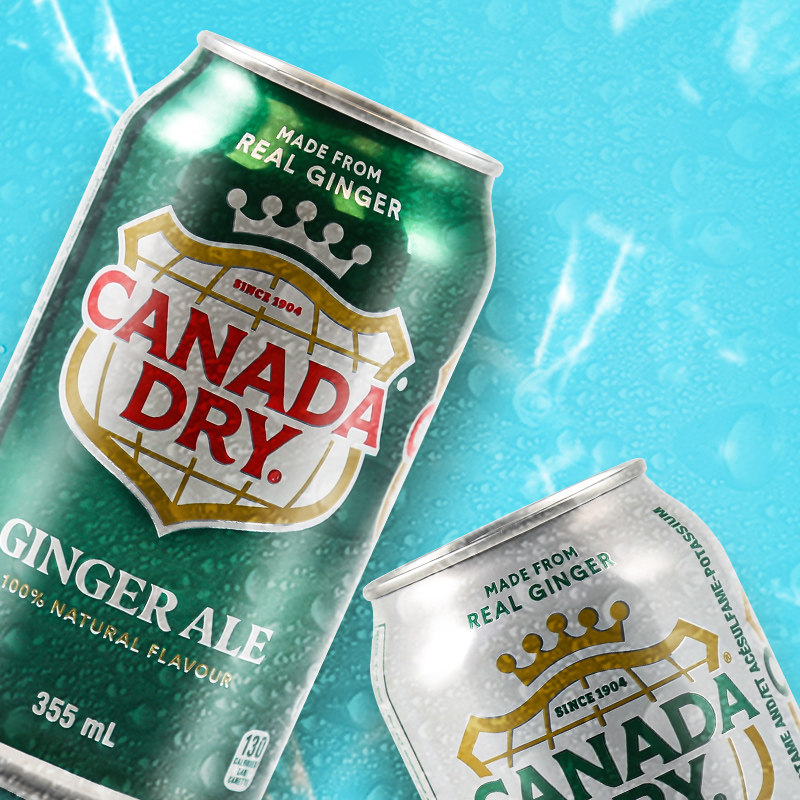 加拿大原瓶进口canadadrygingerale姜汁汽水干姜苏打水碳酸饮料