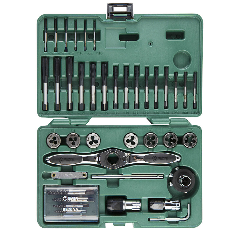 丝锥世达扳手套装棘轮夹头手动丝攻板牙套丝丝锥扳手