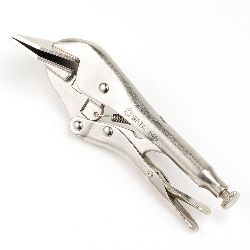 大力世达扁嘴铁皮钳子宽口钳工工业异形固定大力钳