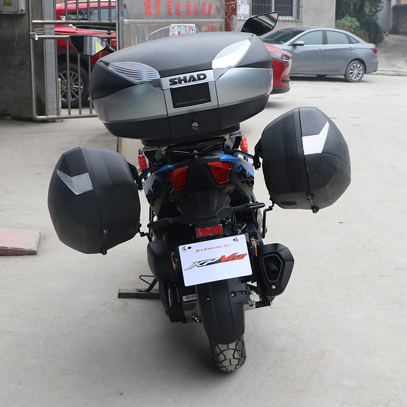 适用于lf150t8力帆kpv150摩托车shad边箱快拆尾防水三箱摩托车尾箱