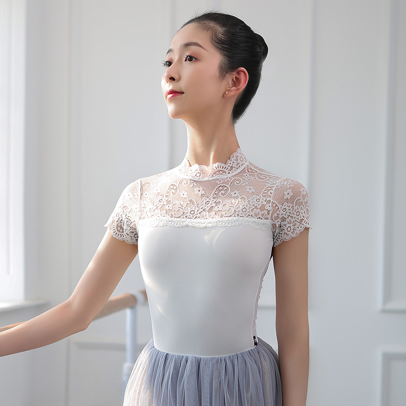 服女小茉莉舞蹈芭蕾舞练功大人形体服大蕾丝蕾丝花花边芭蕾舞服