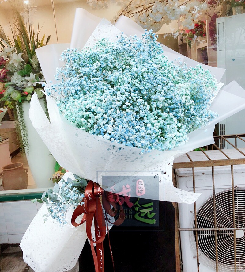 巨型满天星花束芜湖诚远花艺同城鲜花速递情人原创鲜花速递同城