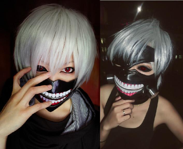 面具东京食尸鬼金木口罩动漫喰种面罩cosplay假发cosplay配件