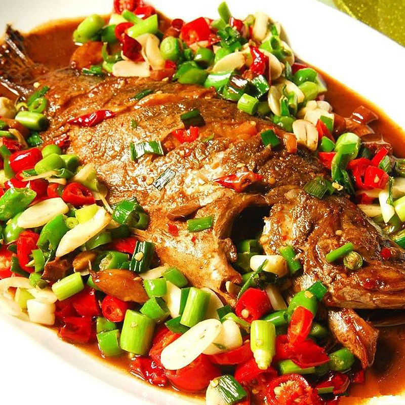 安徽老徽乡臭鳜鱼黄山特产臭桂鱼未净膛1.1斤鲜活鱼腌制酒店食材