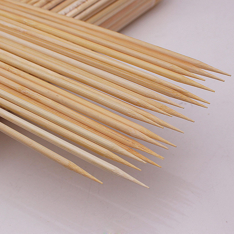 竹签40cm手工艺品白竹签光滑用光花束木签大串新疆竹签