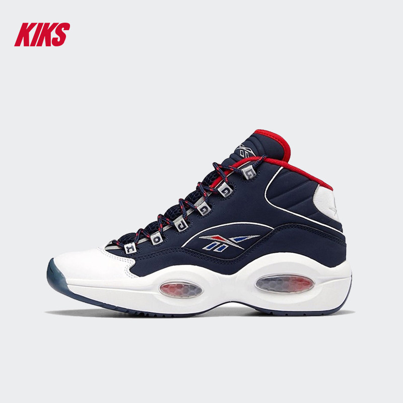 reebok锐步questionmid艾弗森奥运配色复古缓震实战篮球鞋