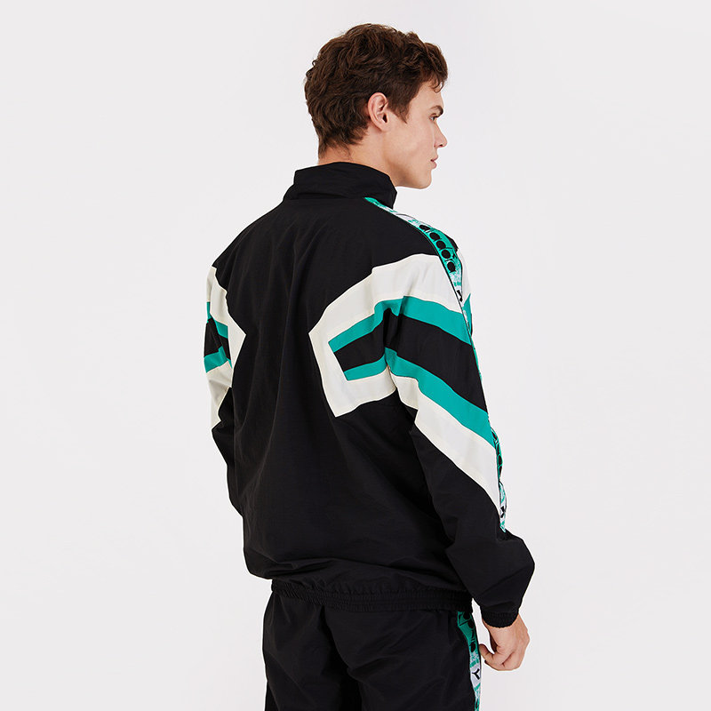 diadora迪亚多纳男子外套男士宽松撞色潮流休闲休闲运动运动茄克