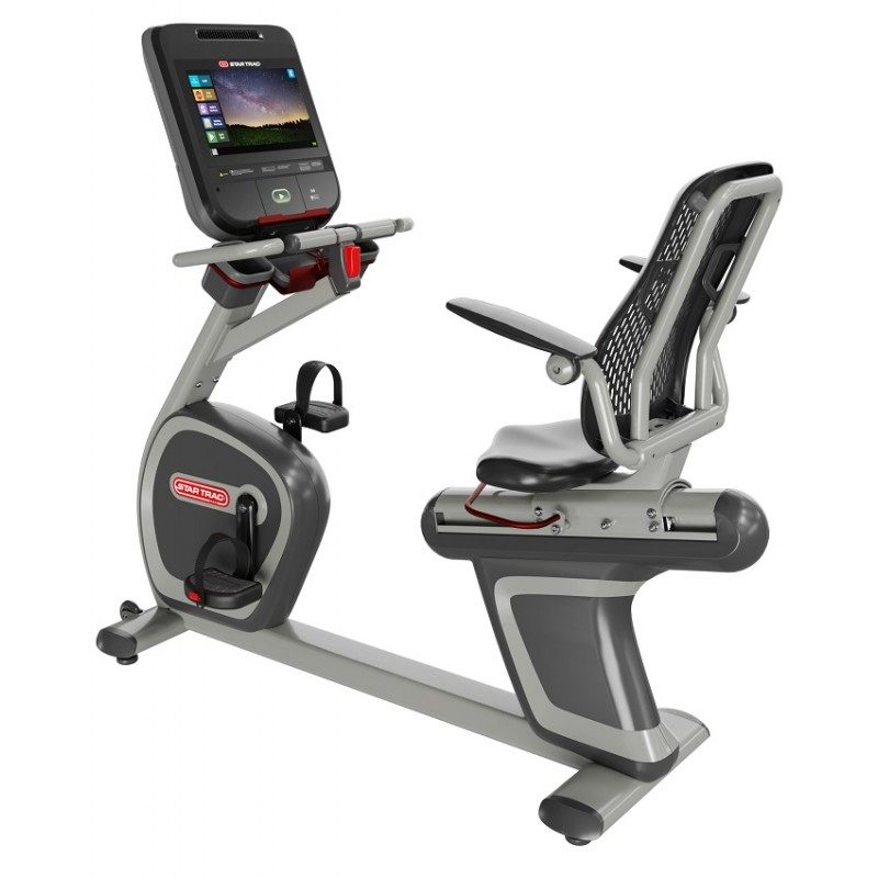 美国star trac星驰卧式健身车8-rb豪华家用磁控靠背健身动感单车