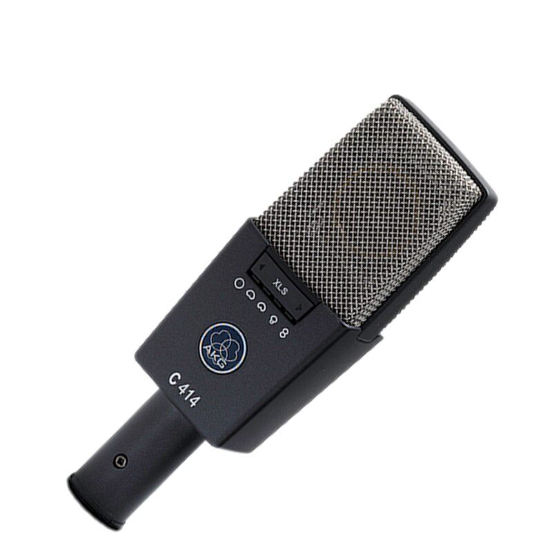 akg414iixl多指指向电容麦克风录音直播大振话筒麦克风
