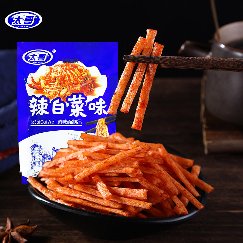 太平白菜辣条素肉零食小吃麻辣辣味儿时怀旧经典面筋制品