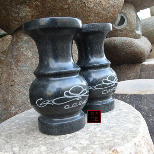 烛台石雕石烛台雕刻蜡烛摆件寺庙石蜡台蜡台装饰石雕