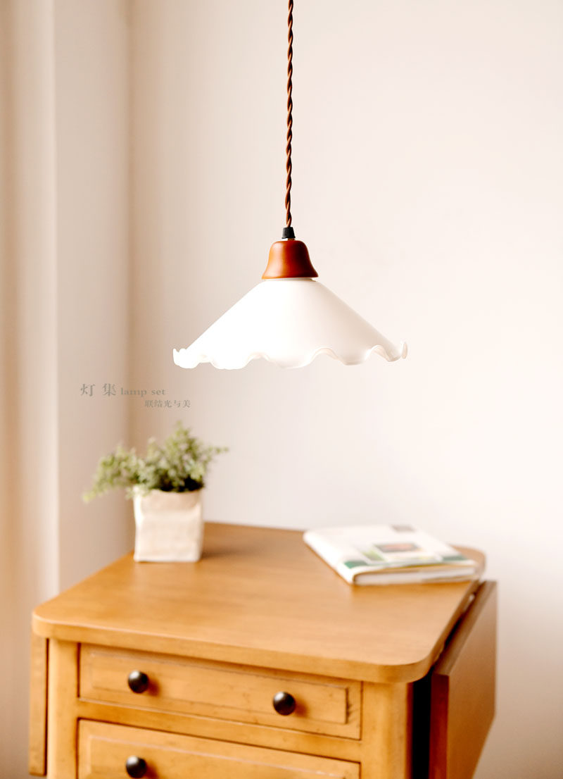 吊灯美灯云鸥床头北欧简约日式民宿文艺单头餐厅吊灯
