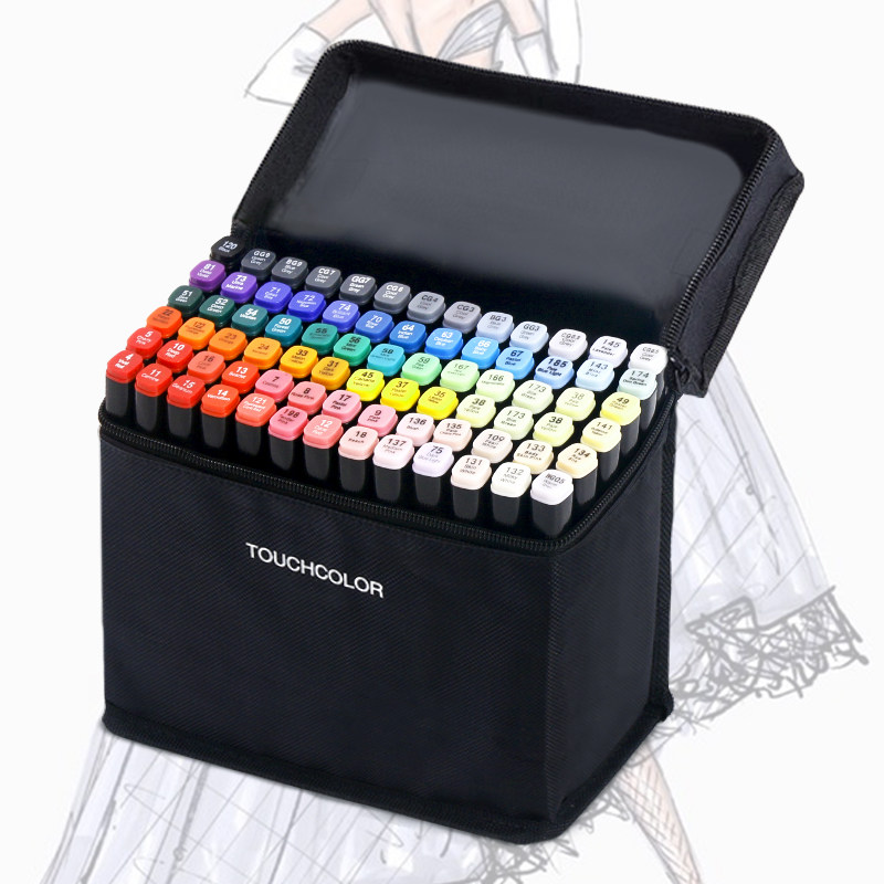touch马克套装彩笔动漫学生画笔服装系专用color马克笔