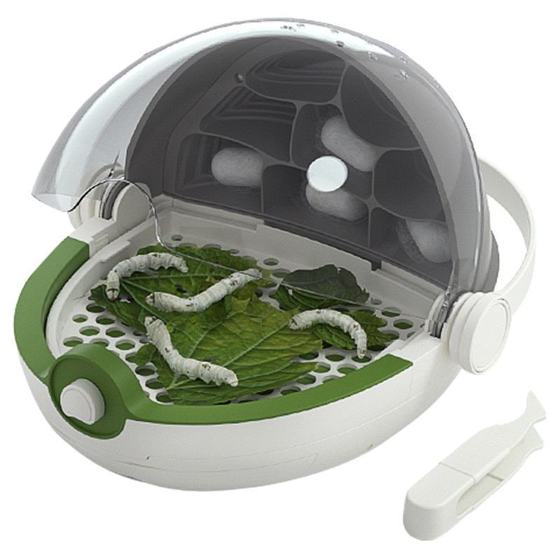 养蚕科学罐头养育蚕宝宝太空舱舱蚕盒饲养儿童学生科学实验