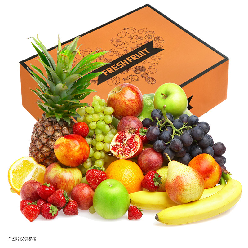新鲜热带水果礼盒盒装特价价款应季大礼包10斤橙子菠萝