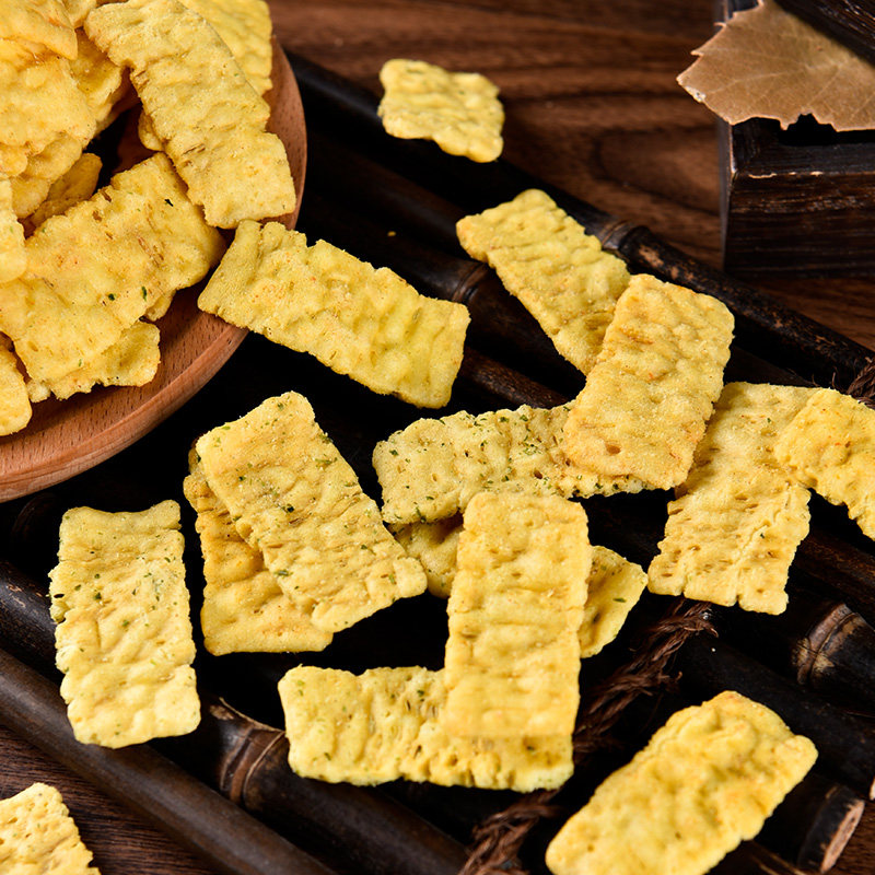 俏美味农科院云南特产苦荞片非油炸荞麦锅巴解馋小零食官方旗舰店-mc