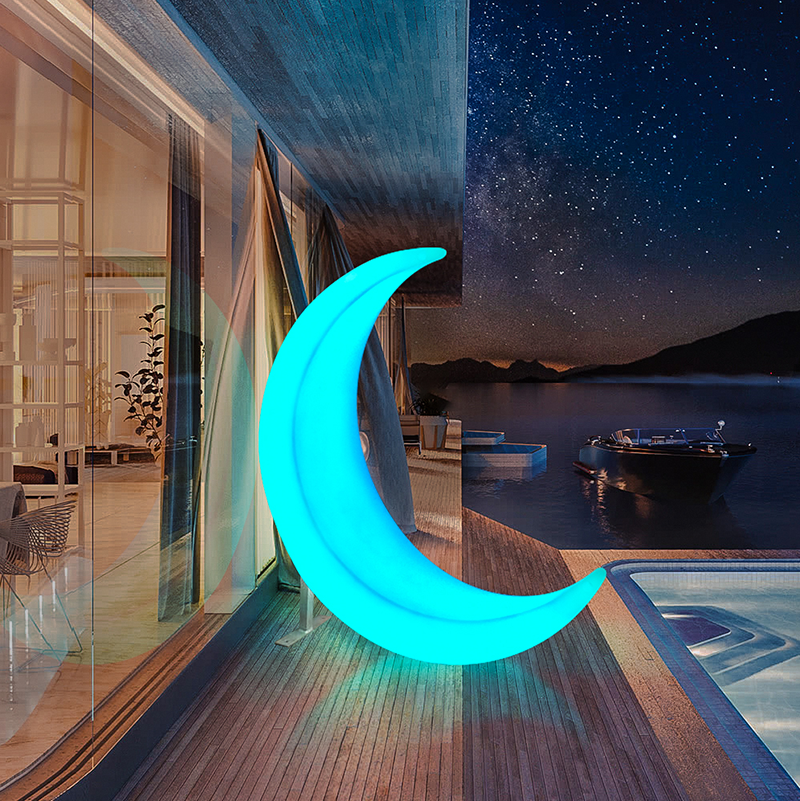 月亮led发光秋千吊椅ins网红婚庆美陈景观吊床