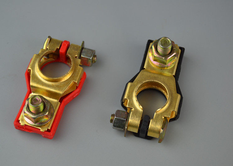 电瓶卡子汽车蓄电池桩头纯铜加厚接线端子夹头接头电瓶搭火线