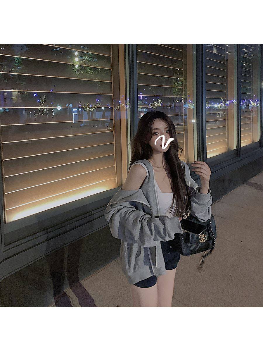 xiyaooo两件卫衣女2020春秋薄款宽松韩版卫衣