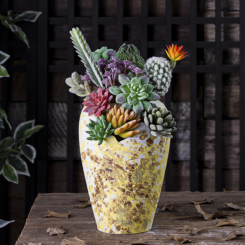 多肉植物老桩盆花盆大号复古古红陶土粗陶盆陶罐花盆