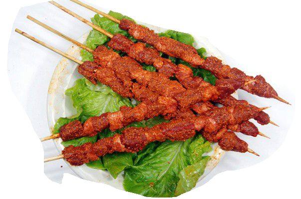 肉串蒙古大肉五花鸭肉羊肉串烧烤烤肉景区30串肉丸