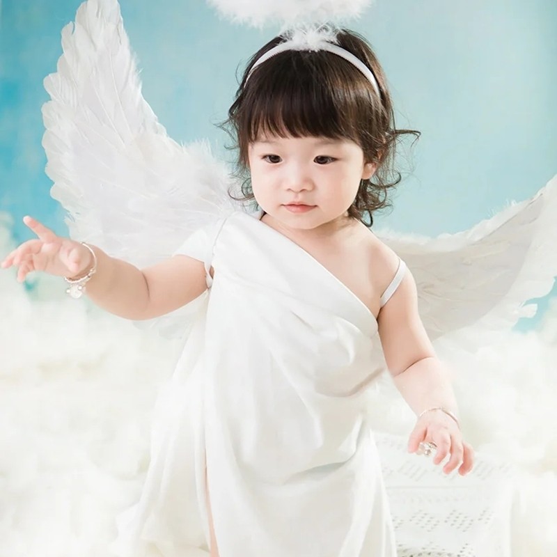 儿童影楼拍照衣服新款小天使主题艺术照服装女孩其它