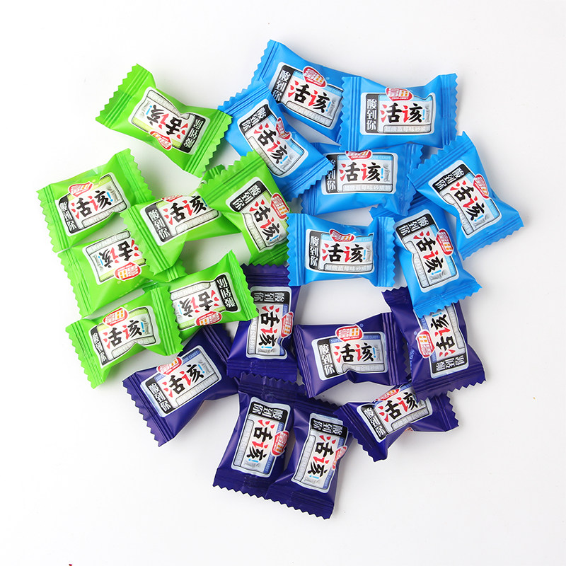 活该糖富田酸到你活该酸糖果味砂质糖多口味酸酸糖怀旧很酸的糖