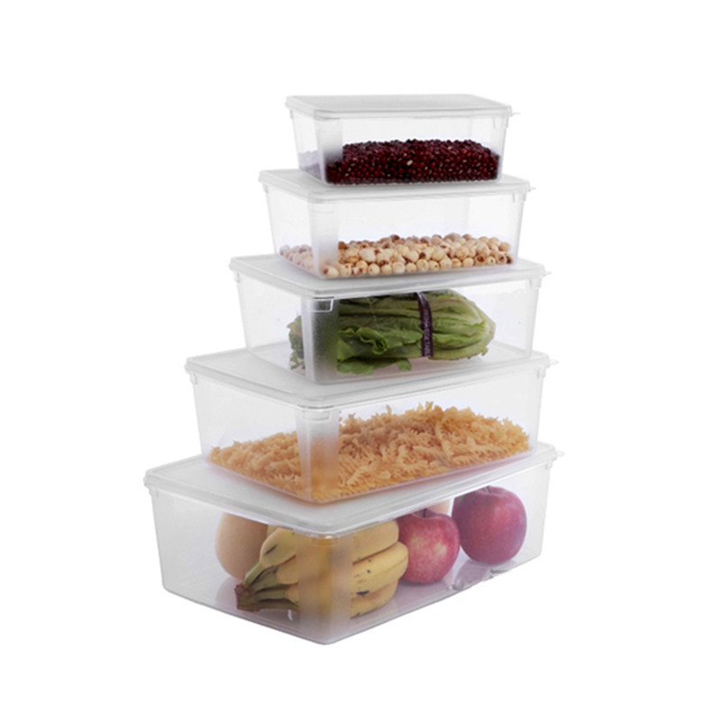 储物盒长方形透明塑料保鲜冷柜冰箱食物收纳盒子保鲜盒