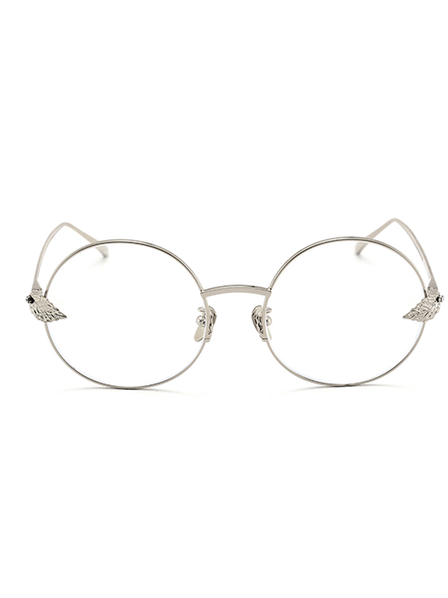 whatevereyewear罗云熙同款复古银边眼镜太阳镜时尚叶子太阳眼镜