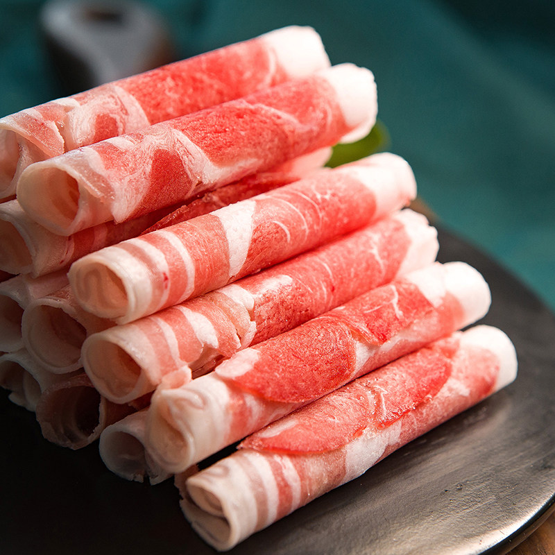 羊肉宁鑫盐池滩羊300g羔羊肉卷火锅食材纯羊羊肉卷