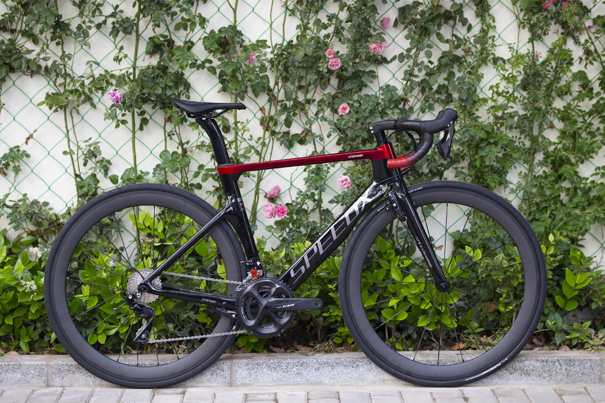 speedx野兽leopard公路自行车碳纤维车架超轻破风22速弯把男赛车