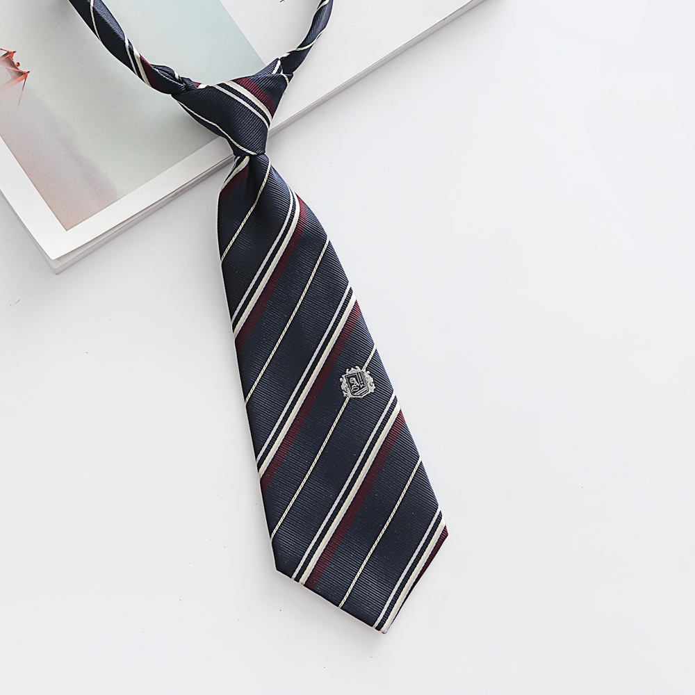 百搭男女领带懒人免打红色蓝色制服刺篇dk领带