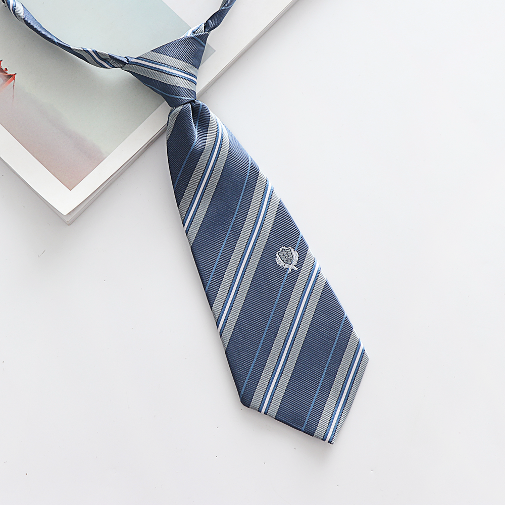 百搭男女领带懒人免打红色蓝色制服刺篇dk领带