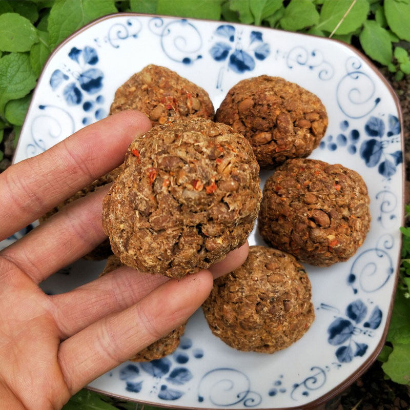 臭豆四川特产干豆宜宾手工手工制制作豉粑散装黄豆